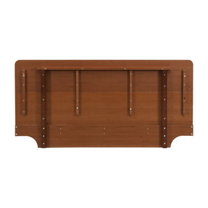 English Elm Queen Solid Bamboo Floating Platform Bed Organic Modern Frame with 800 Lb Capacity Brown LP000416AAD