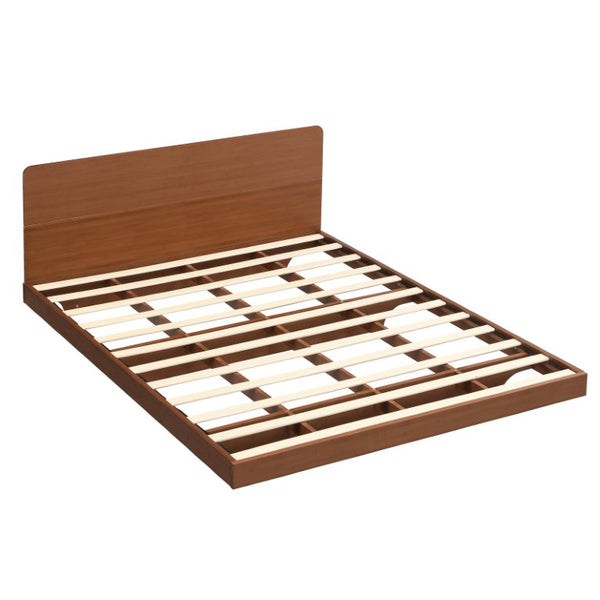English Elm Queen Solid Bamboo Floating Platform Bed Organic Modern Frame with 800 Lb Capacity Brown LP000416AAD