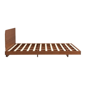 English Elm Queen Solid Bamboo Floating Platform Bed Organic Modern Frame with 800 Lb Capacity Brown LP000416AAD