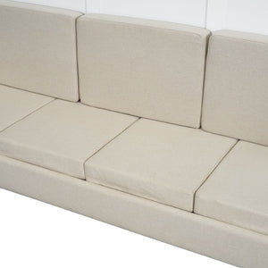 English Elm Queen Murphy Wall Bed with Integrated Linen Sofa Space Saving Studio Solution LP000892AAK-2