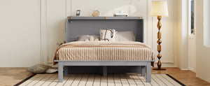 English Elm Twin Loft Bed with Slide Castle Tower Tent Pinewood Kids Playhouse Bedroom Gray LP001661AAE-1