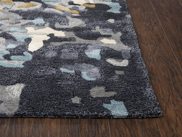 Alora Decor Lapis Hand-Tufted Runner 2'6"X8' — Wool-Viscose Cut & Loop Pile, Hand-Carved Abstract Texture, Durable Elegance LAPLP100233042608