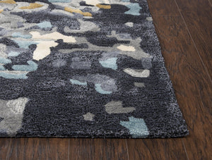Alora Decor Lapis Hand-Tufted Gray Rug With Hand-Carved Texture, 80% Wool 20% Viscose — Sculptural Contemporary Accent 5' x 8' LAPLP100233040508