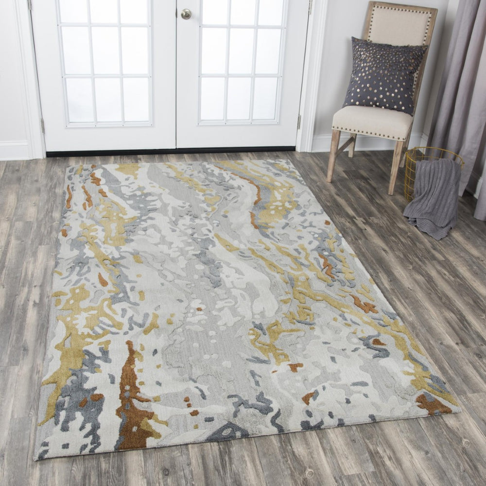 Alora Decor Lapis Hand-Tufted Runner Rug 80% Wool 20% Viscose — Abstract Brown Gray Cream Floor Art For Hallways, Bedrooms, Offices LAPLP100333542608