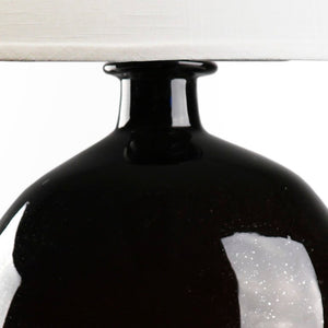 Zentique POSEIDON Amber Lamp with Hand-Finished Glass — Sculptural Warm Glow for Living Rooms & Bedside Tables W12 x H25 x D12 LPV002 AMBER