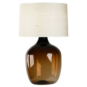 Zentique POSEIDON Amber Lamp with Hand-Finished Glass — Sculptural Warm Glow for Living Rooms & Bedside Tables W14 x H25 x D14 LPV003 AMBER