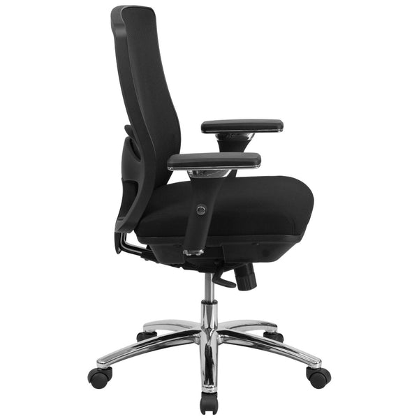 English Elm HERCULES Series Big & Tall 350 lb Rated Ergonomic Mesh Office Chair for 24/7 Comfort & Support LQ-2-BK-GG