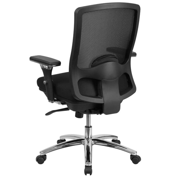 English Elm HERCULES Series Big & Tall 350 lb Rated Ergonomic Mesh Office Chair for 24/7 Comfort & Support LQ-2-BK-GG