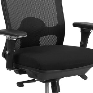 English Elm HERCULES Series Big & Tall 350 lb Rated Ergonomic Mesh Office Chair for 24/7 Comfort & Support LQ-2-BK-GG