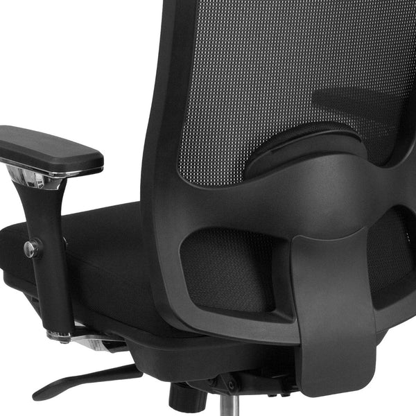 English Elm HERCULES Series Big & Tall 350 lb Rated Ergonomic Mesh Office Chair for 24/7 Comfort & Support LQ-2-BK-GG