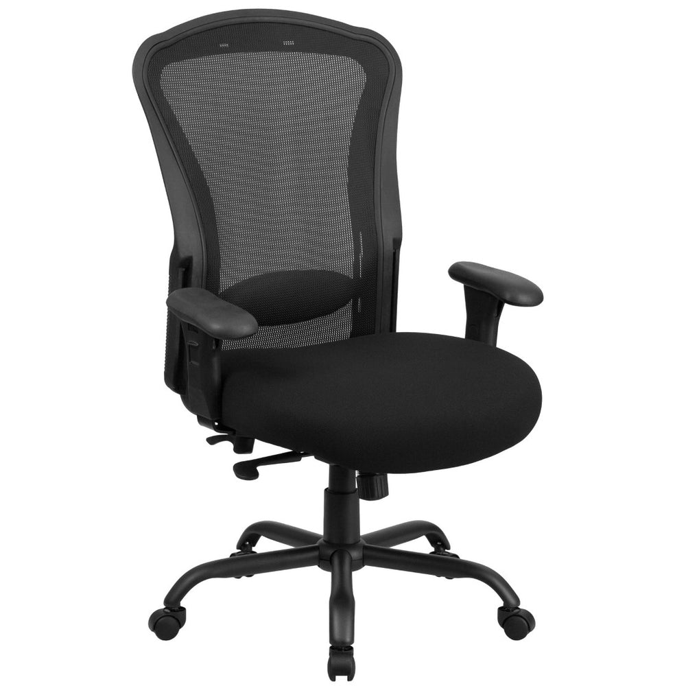 English Elm HERCULES 24/7 Big & Tall Ergonomic Office Chair - 400 lb Capacity, Breathable Mesh, Adjustable Comfort LQ-3-BK-GG