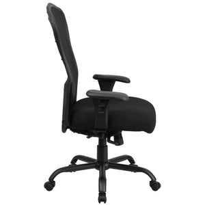 English Elm HERCULES 24/7 Big & Tall Ergonomic Office Chair - 400 lb Capacity, Breathable Mesh, Adjustable Comfort LQ-3-BK-GG