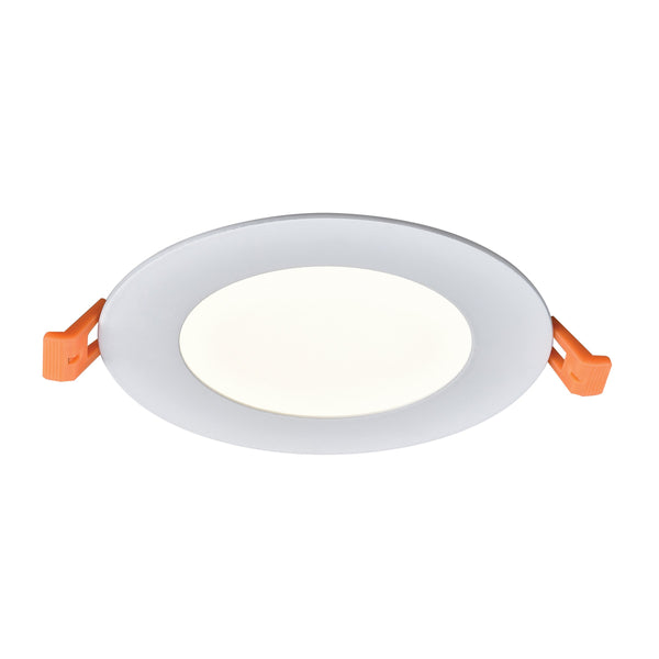 Thomas Lighting Mercury Slim Integrated LED Recessed Ceiling Light with Flush Opaque Lens in White 5 inches Round LR10044