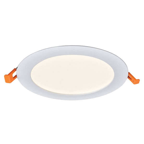 Thomas Lighting Mercury Slim Integrated LED Recessed Ceiling Light with Flush Opaque Lens in White 7 inches Round LR10064