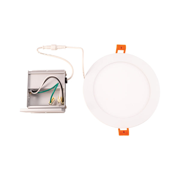 Thomas Lighting Mercury Slim Integrated LED Recessed Ceiling Light with Flush Opaque Lens in White 7 inches Round LR10064