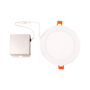 Thomas Lighting Mercury Slim Integrated LED Recessed Ceiling Light with Flush Opaque Lens in White 7 inches Round LR10064