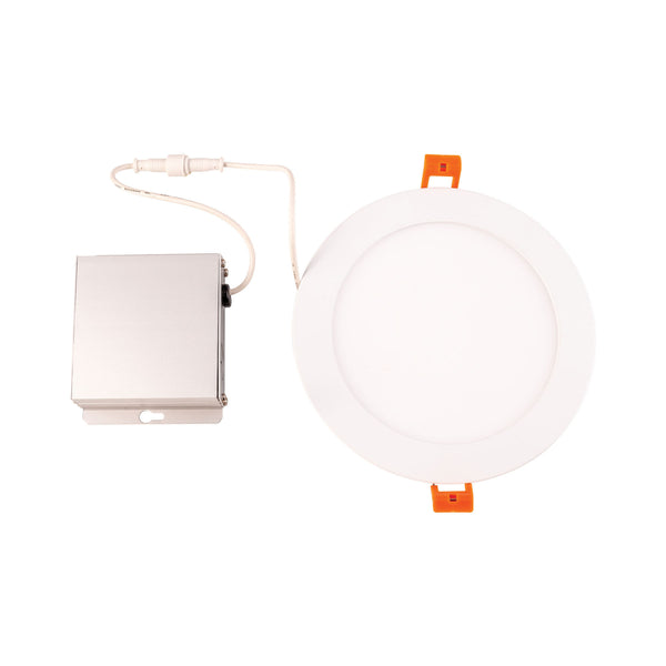 Thomas Lighting Mercury Slim Integrated LED Recessed Ceiling Light with Flush Opaque Lens in White 7 inches Round LR10064