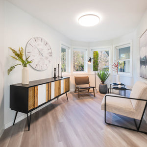 Lh Imports Metro Noir Havana Sideboard - Stylish Acacia & Iron Design With 3 Cabinets For Ideal Storage Solutions Brown,White,Black Solid Acacia,Iron,Mdf,Acacia Veneer Nha003b