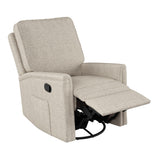 CorLiving Swivel Glider Recliner Chair Beige LRB-601-G