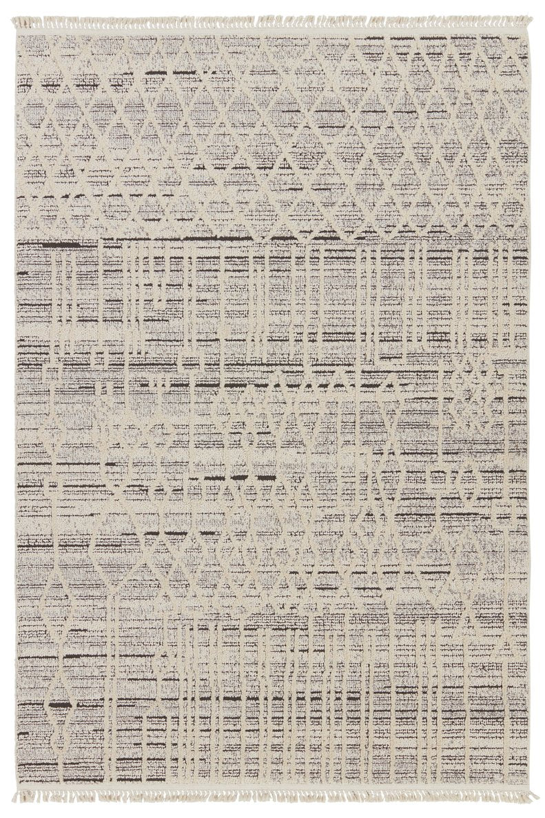Jaipur Living Lore Caiya Lre02 Powerloomed Machinemade 70% Polypropylene 30% Polyester Moroccan / Bohemian Trellis Indoor Rug Gray, Cream 70% Polypropylene 30% Polyester Rug155331