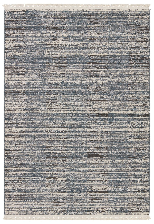 Jaipur Living Lore Duna Lre03 Powerloomed Machinemade 70% Polypropylene 30% Polyester Solids Stripes Indoor Rug Blue, Gray 70% Polypropylene 30% Polyester Rug155338