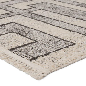 Jaipur Living Lore Bungalow Lre05 Powerloomed Machinemade 70% Polypropylene 30% Polyester Mid-century Modern Geometric Indoor Rug Gray, Cream 70% Polypropylene 30% Polyester Rug155353