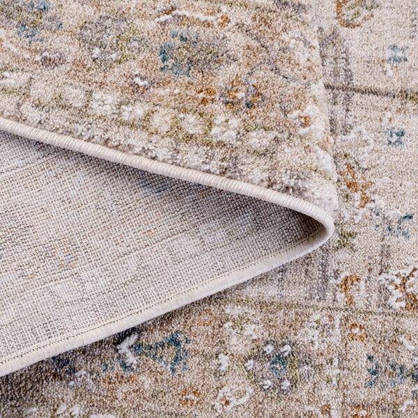 Safavieh Lauren Benson Runner 2X8 Beige & Blue - Low 3/8" Pile, Power-Loomed Turkey, Durable Polyester Backed LRL1080B-28