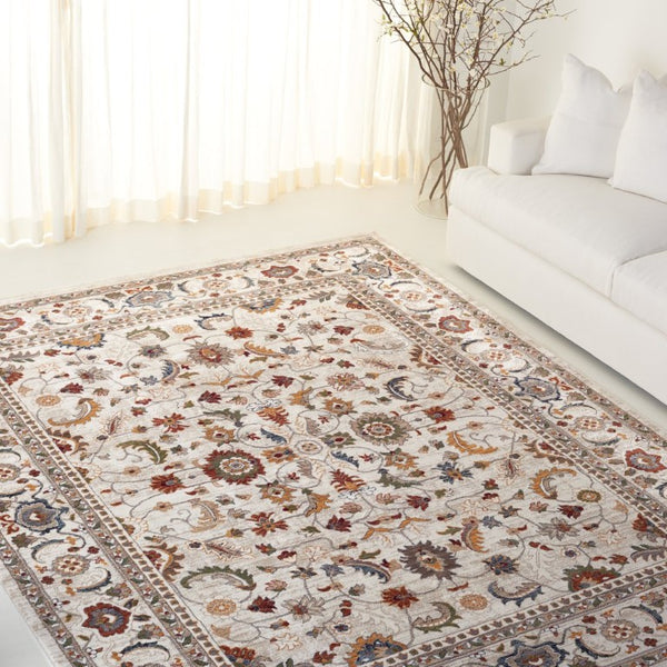 Safavieh Lrl Transitional Floral Runner Rug Power Loomed in Turkey for Hallways and Entryways 8'-0" x 10'-0" LRL1107A-8