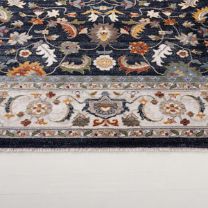 Safavieh Lrl Alford Traditional Medallion Runner Rug Navy Ivory Hallway Polypropylene Blend 2'-0" x 7'-0" LRL1107N-27