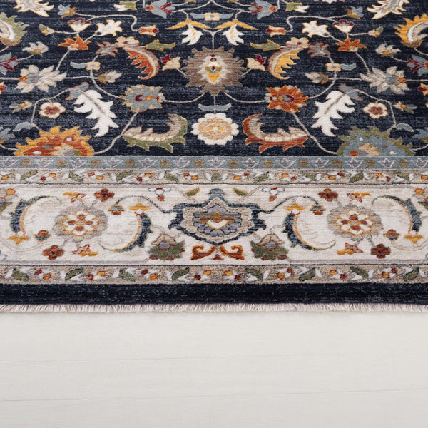 Safavieh Lrl Alford Traditional Medallion Runner Rug Navy Ivory Hallway Polypropylene Blend 2'-0" x 8'-0" LRL1107N-28