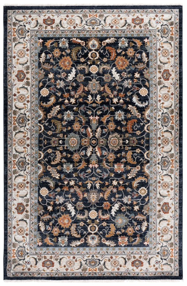 Safavieh Lrl Alford Traditional Medallion Runner Rug Navy Ivory Hallway Polypropylene Blend 5'-3" x 7'-6" LRL1107N-5