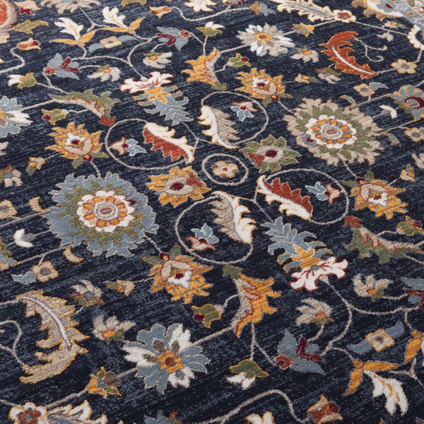 Safavieh Lrl Alford Traditional Medallion Runner Rug Navy Ivory Hallway Polypropylene Blend 9'-0" x 13'-0" LRL1107N-9