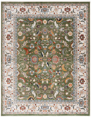 Safavieh Lrl Alford Traditional Power Loomed Area Rug in Green Ivory for Living or Dining Rooms 10'-0" x 13'-0" LRL1107Y-10
