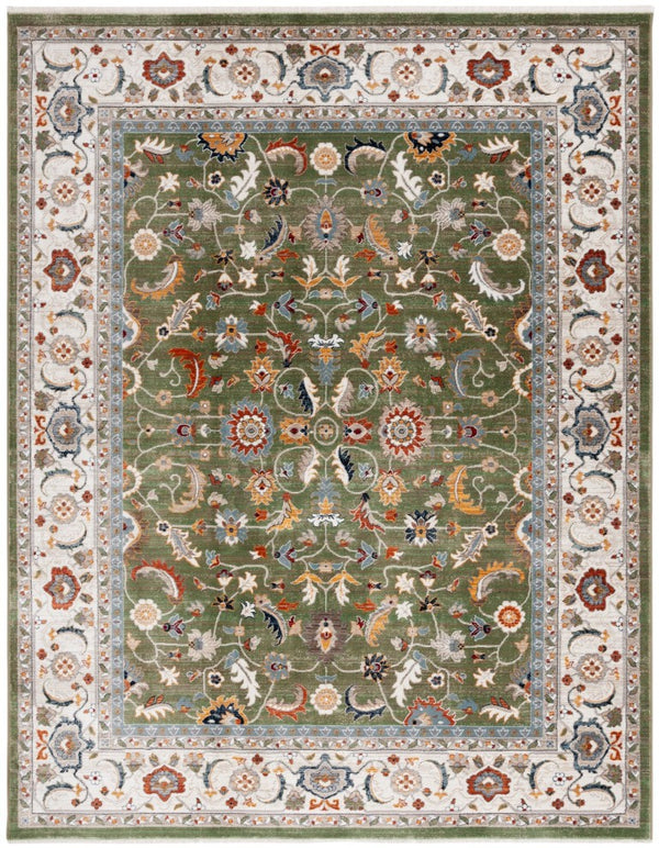 Safavieh Lrl Alford Traditional Power Loomed Area Rug in Green Ivory for Living or Dining Rooms 10'-0" x 13'-0" LRL1107Y-10