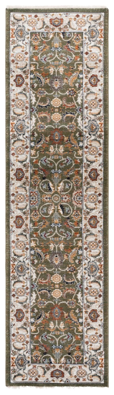 Safavieh Lrl Alford Traditional Power Loomed Area Rug in Green Ivory for Living or Dining Rooms 2'-0" x 7'-0" LRL1107Y-27