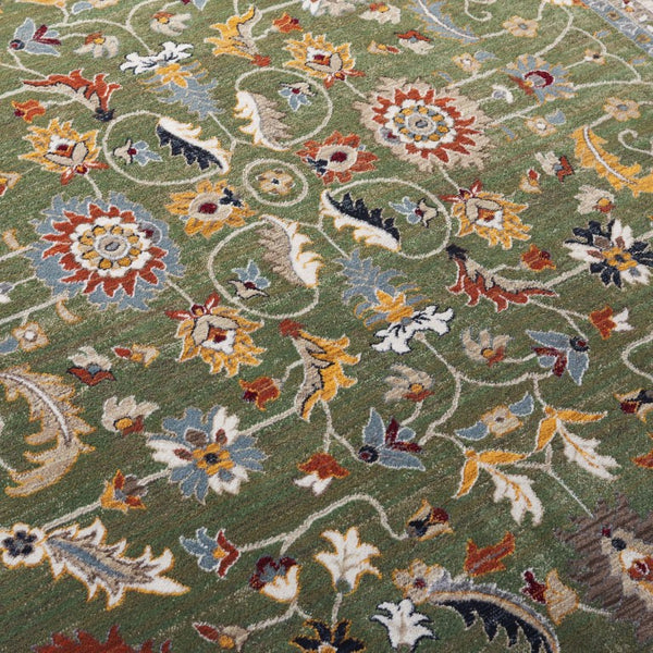 Safavieh Lrl Alford Traditional Power Loomed Area Rug in Green Ivory for Living or Dining Rooms 8'-0" x 10'-0" LRL1107Y-8