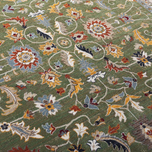 Safavieh Lrl Alford Traditional Power Loomed Area Rug in Green Ivory for Living or Dining Rooms 9'-0" x 13'-0" LRL1107Y-9
