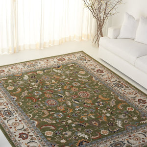 Safavieh Lrl Alford Traditional Power Loomed Area Rug in Green Ivory for Living or Dining Rooms 9'-0" x 13'-0" LRL1107Y-9