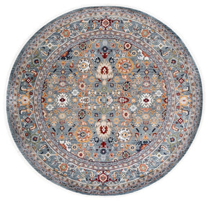 Safavieh Lrl Allington Traditional Oriental Polypropylene Runner Rug Crafted for Narrow Spaces 6'-7" x 6'-7" Round LRL1108K-7R