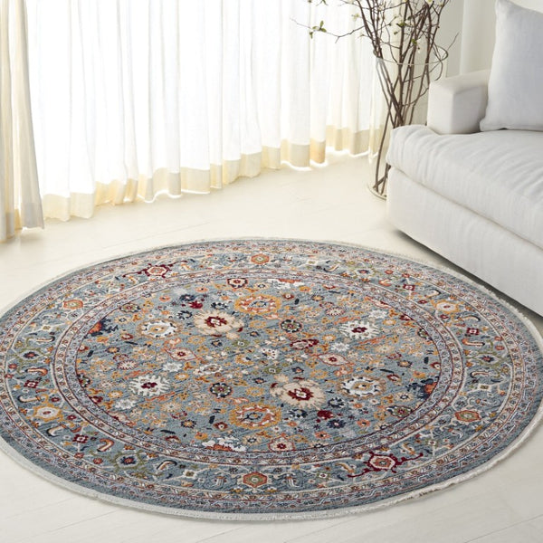 Safavieh Lrl Allington Traditional Oriental Polypropylene Runner Rug Crafted for Narrow Spaces 6'-7" x 6'-7" Round LRL1108K-7R