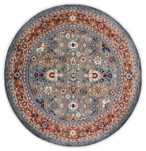 Safavieh Lrl Allington Ornate Floral Runner Rug Polypropylene Blend for Hallways and Entryways 6'7" x 6'7" Round LRL1108L-7R