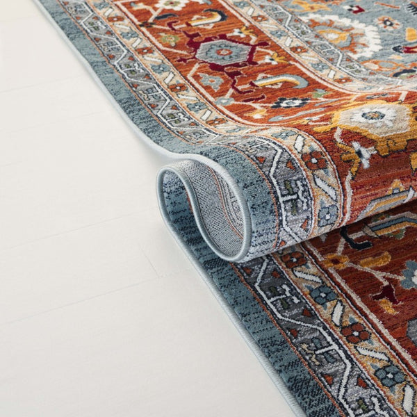 Safavieh Lrl Allington Ornate Floral Runner Rug Polypropylene Blend for Hallways and Entryways 8' x 10' LRL1108L-8