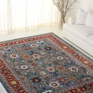 Safavieh Lrl Allington Ornate Floral Runner Rug Polypropylene Blend for Hallways and Entryways 9' x 13' LRL1108L-9