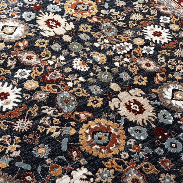 Safavieh Lrl Allington Traditional Area Rug Power Loomed in Turkey with Navy Red Motifs 5'3" x 7'6" LRL1108R-5