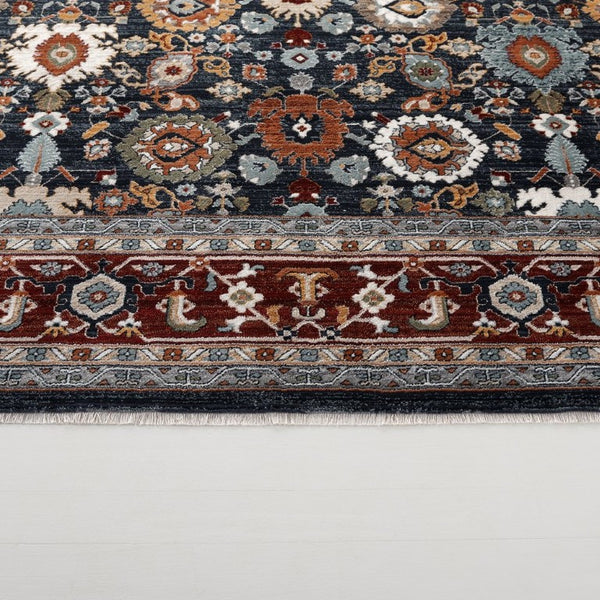 Safavieh Lrl Allington Traditional Area Rug Power Loomed in Turkey with Navy Red Motifs 9' x 13' LRL1108R-9