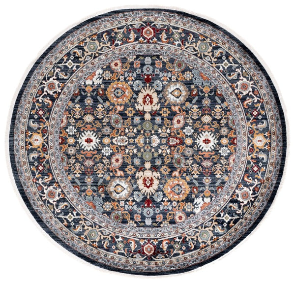 Safavieh Lrl Allington Power Loomed Hallway Runner with Polypropylene Blend Traditional Palette 6'-7" x 6'-7" - Round LRL1108Z-7R