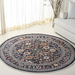 Safavieh Lrl Allington Power Loomed Hallway Runner with Polypropylene Blend Traditional Palette 6'-7" x 6'-7" - Round LRL1108Z-7R