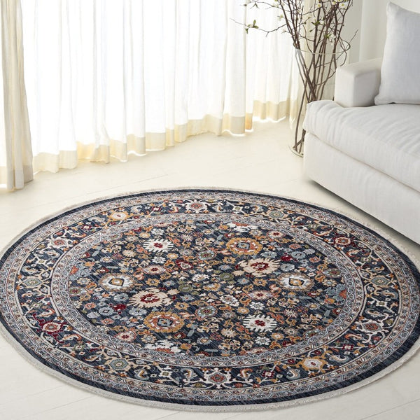 Safavieh Lrl Allington Power Loomed Hallway Runner with Polypropylene Blend Traditional Palette 6'-7" x 6'-7" - Round LRL1108Z-7R