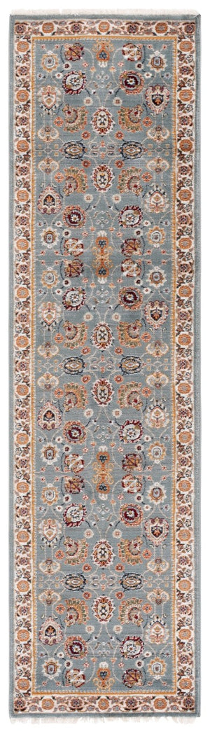 Safavieh Lrl Turkish Power Loomed Runner Rug Blue Ivory Hallway Accent Soft Traditional 2'-0" x 8'-0" LRL1110M-28