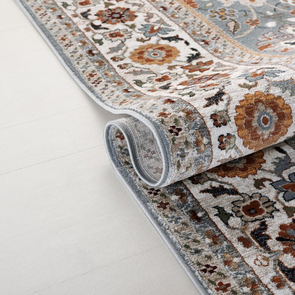 Safavieh Lrl Turkish Power Loomed Runner Rug Blue Ivory Hallway Accent Soft Traditional 2'-0" x 8'-0" LRL1110M-28